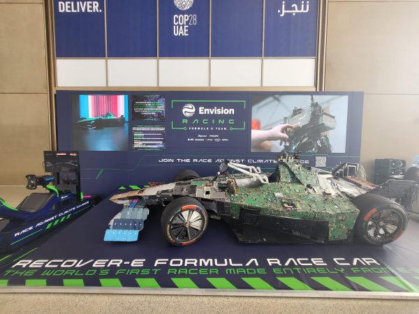 Formula E car at COP28