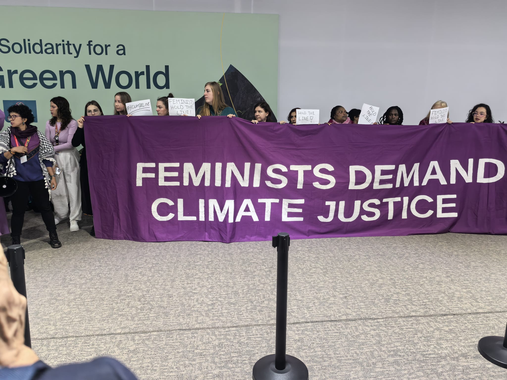 18 Nov. Feministst demand Climate justice