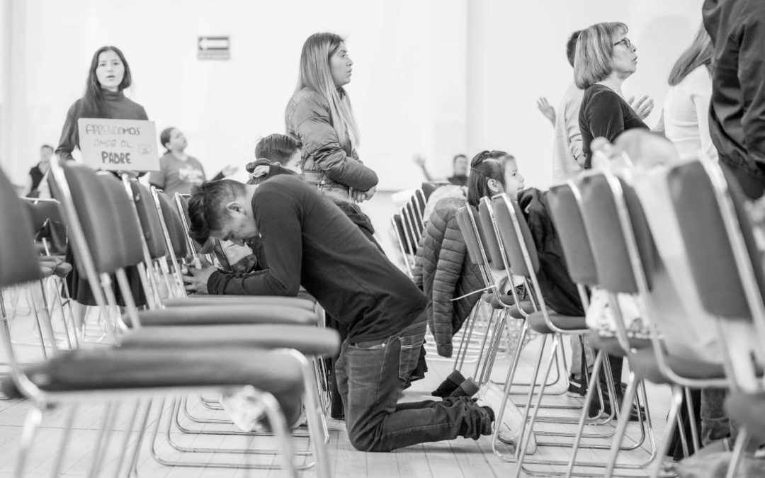 man praying