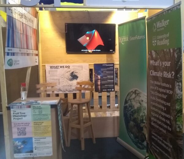 picture of the exhibit stand of Walker Institute in COP27