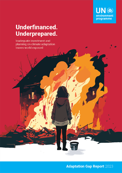 page cover of the Adaptation Gap Report. 