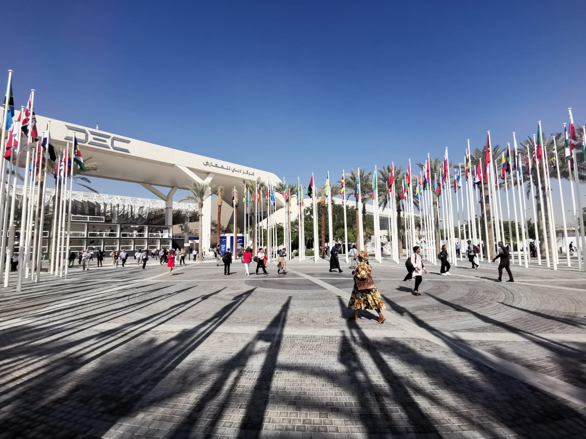 picture of flag square at COP28