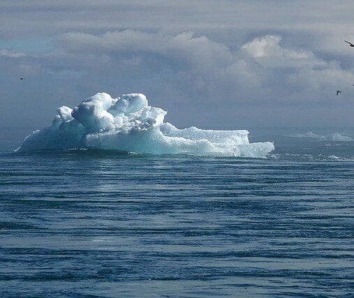 iceberg in the ocean