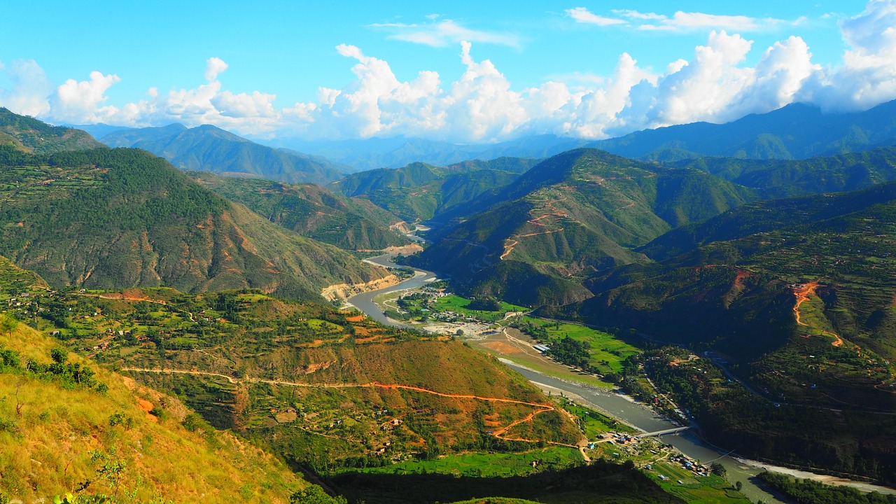 picture of nature in Nepal mountains